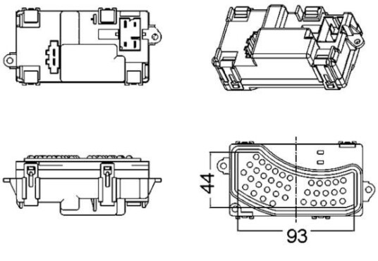 Regulator kupévifte MAHLE ORIGINAL ABR 5 000S