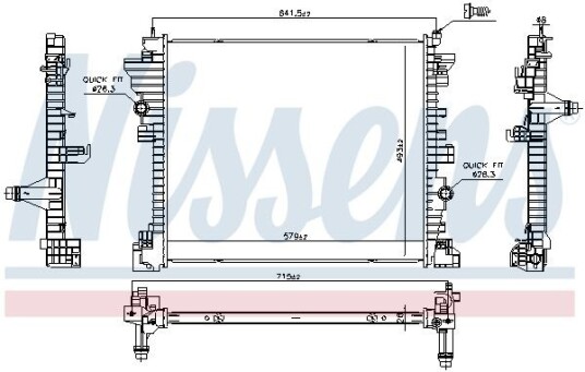 Radiator NISSENS 606568