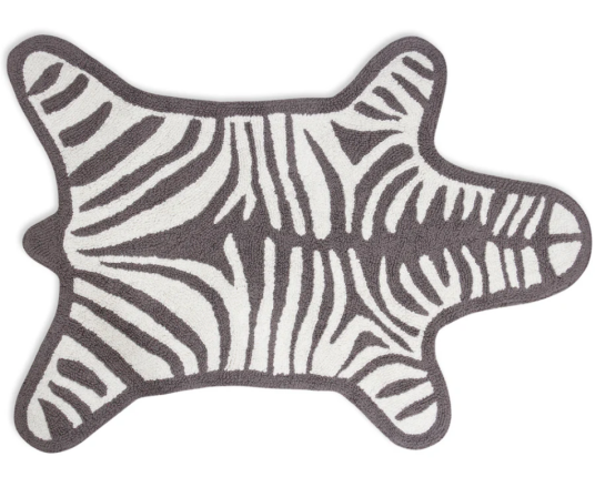 Jonathan Adler Zebra Badematte Grå Jonathan Adler Zebra Badematte Grå