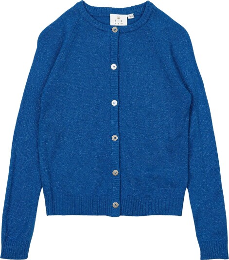 The New Cardigan Strikk TnEve Daphne/Glitter The New 3 4 år 98 104 Cardigan Blå