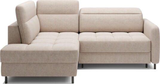 Masuo Sovesofa med Sjeselong 3 seter Beige