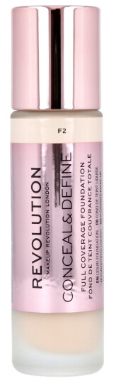 Revolution Conceal & Define Foundation ulike nyanser F2