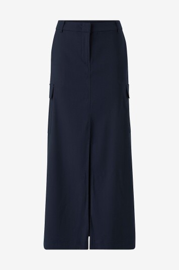 Rouge Vila Maxi skjørt viSarina RW Midi Skirt Blå