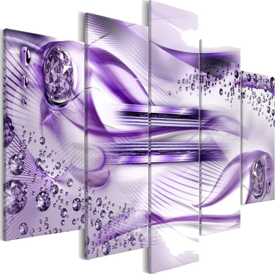 Bilde Underwater Harp 5 Parts Wide Violet 200x100 Artgeist sp. z o. o.