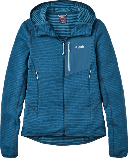 Rab Women"s Ascendor Light Hoody Tempest Blue 10