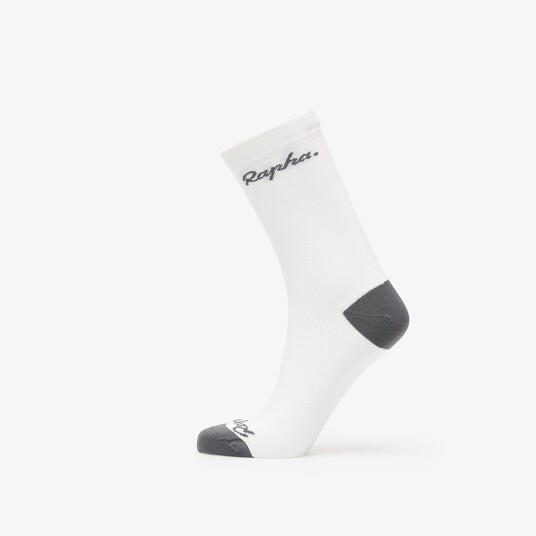 Sokker Rapha Logo Socks White/ Grey XL