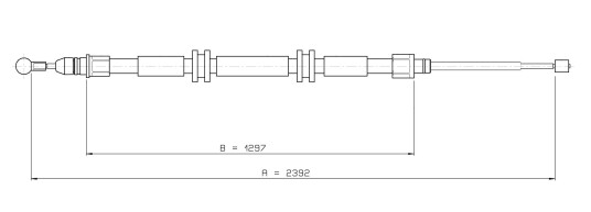 Metzger Tautrekk parkeringsbrems METZGER 11.6686