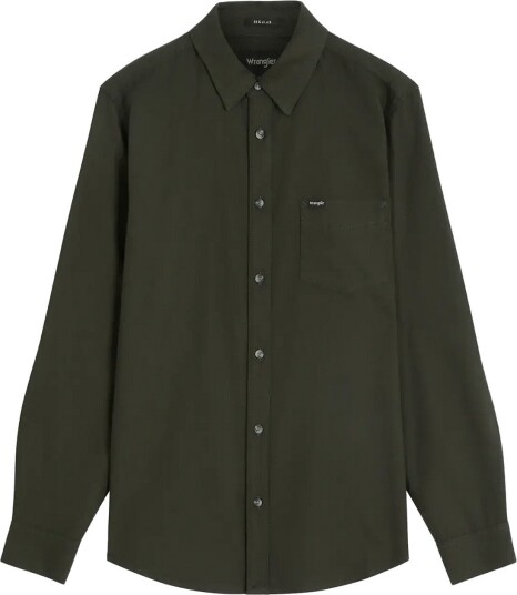 Wrangler 1 Pkt Shirt Khaki green L