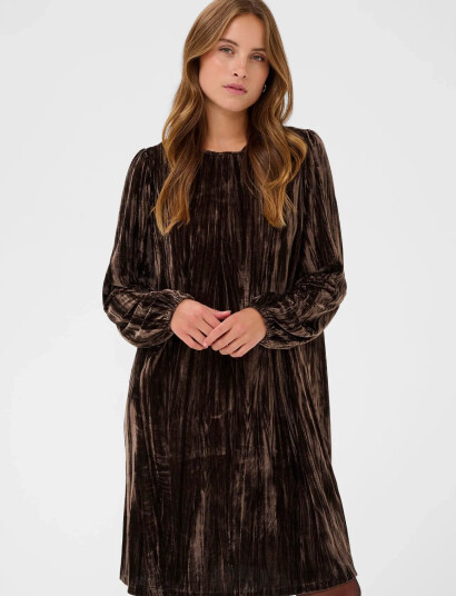 Kaffe Kaelva Dress - Brown - XS
