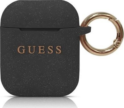 Guess AirPods / AirPods 2 Silikondeksel Svart Guess AirPods / AirPods 2 Silikondeksel Svart