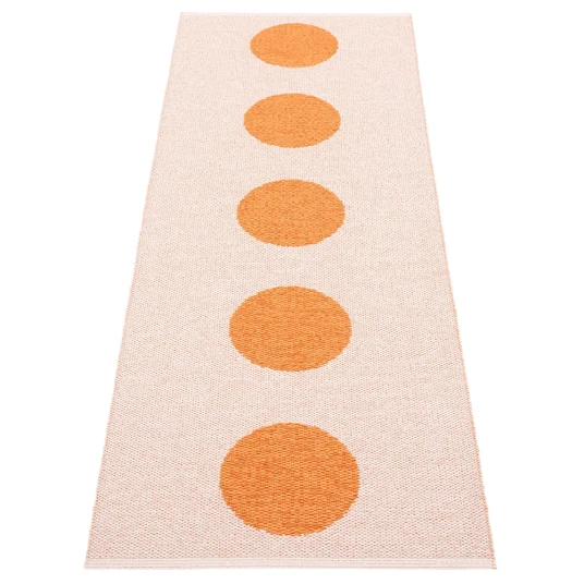 Pappelina Vera Pop teppe Pale Orange/Pearl Pink 70 x 200cm