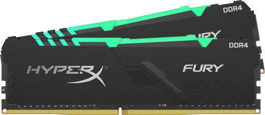 Kingston HyperX Fury Black RGB 16GB 2x8GB DDR4 3200MHz CL10 DIMM HX432C18FB3AK2/16 Kingston HyperX Fury Black RGB 16GB 2x8GB DDR4 3200MHz CL10 DIMM HX432C18FB3AK2/16