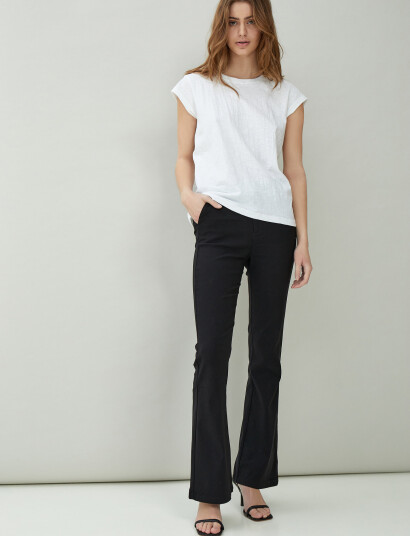 Minus Carma Flared Bukser - Black - 42