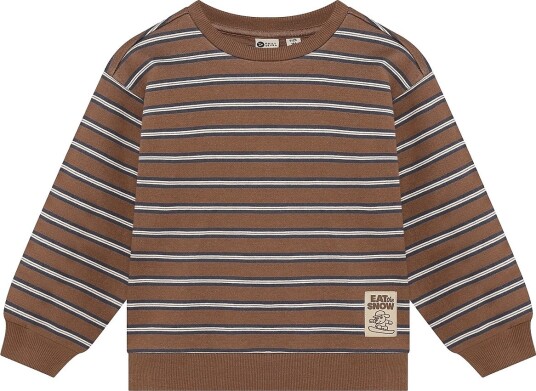 Daily 7 Oversized Sweater Striped Brown 98 Daily 7 Oversized Sweater Striped Brown 98