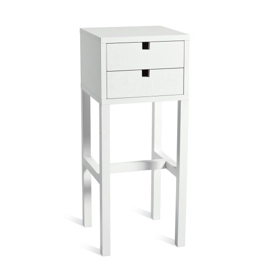Mavis Falsterbo Bedside Table High White Lacquer
