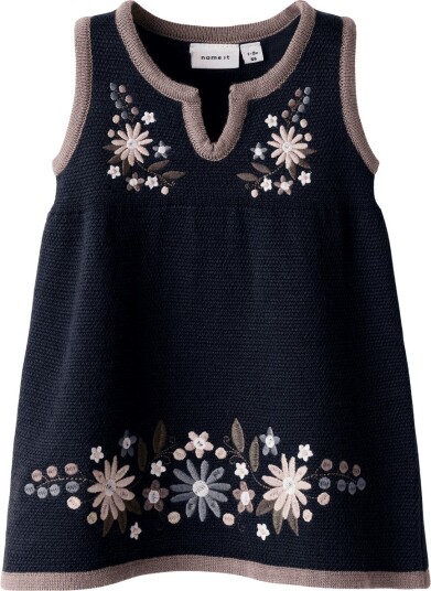 Name It Teen strikket festdrakt til jente baby dark sapphire 68
