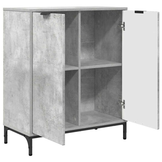 Serviesskap Betonggrå 69,5 x 33 x 82 cm Konstruert tre Serviesskap Betonggrå 69,5 x 33 x 82 cm Konstruert tre