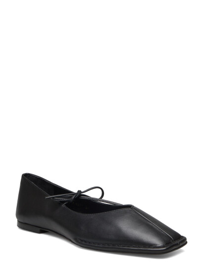 ALOHAS Sway Black Leather Ballet Flats - Black - 36 ALOHAS Sway Black Leather Ballet Flats - Black - 36