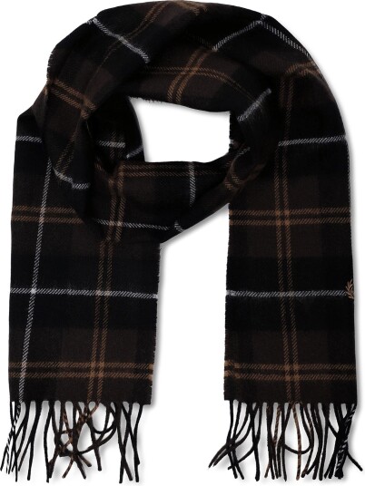 Fred Perry Lambswool Scarf - RICH BROWN - One Size