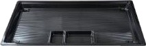 Sushibakke 1 Rum Stor/2 Rum Små 500X280x28 Mm Apet Sort,75 Stk/Krt