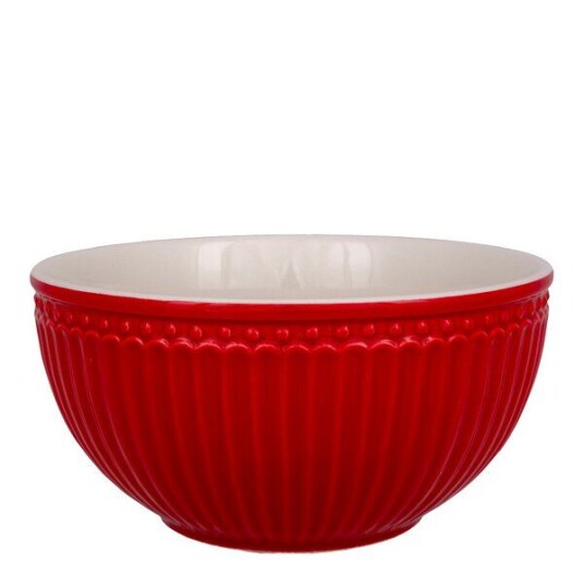 GreenGate   Everyday Alice serveringsskål 0,9L rød