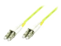 MicroConnect OM5 Fiberoptisk Nettverkskabel 5 m LC-LC Dupleks Limegrønn