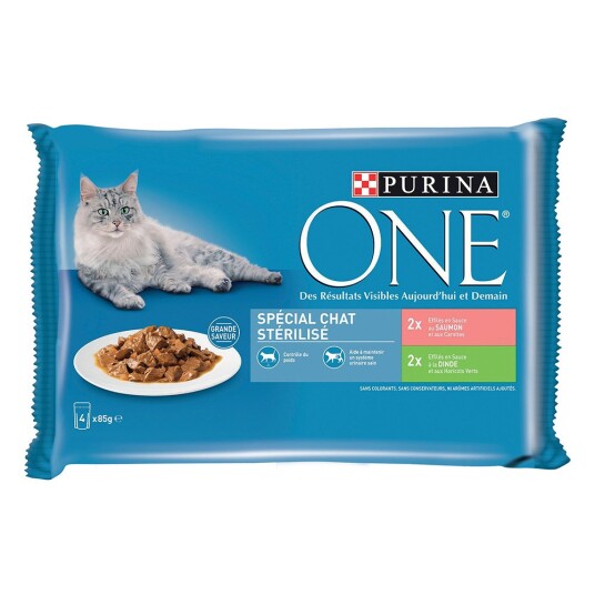 Økonomipakke Purina One 8 X 85 G Sterilcat Laks Og Kalkun
