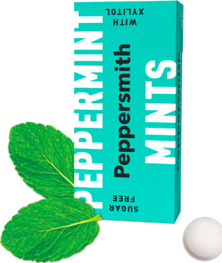 Xylitol pastiller PEPPERSMITH Mints Engelsk Peppermint 15g Xylitol pastiller PEPPERSMITH Mints Engelsk Peppermint 15g