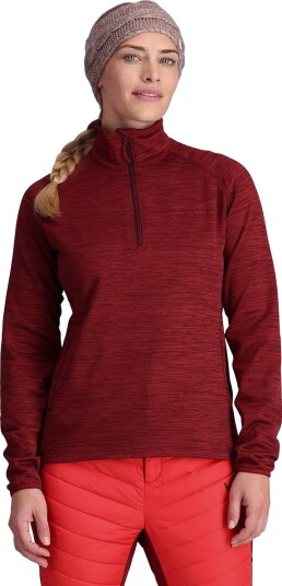 Kari Traa Berthe Half Zip Midlayer Trøye Dame Rød S