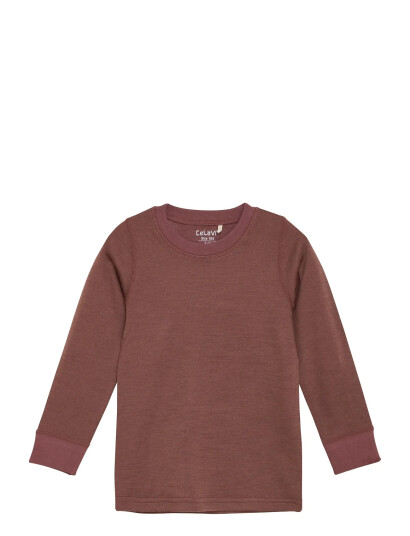 CeLaVi Blouse LSolid Brown 110