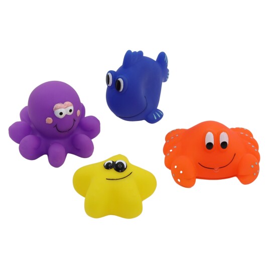 Rätt Start Bathtoys, Sea Animals, 4-Pack - Multi/patterned - ONE SIZE Rätt Start Bathtoys, Sea Animals, 4-Pack - Multi/patterned - ONE SIZE