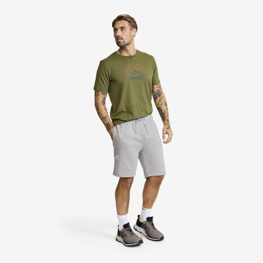 Revolutionrace RVRC Sweat Shorts Herre Grey Melange 2XL Revolutionrace RVRC Sweat Shorts Herre Grey Melange 2XL