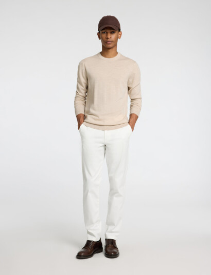 Selected Slh175 Slim New Miles Flex Pant Noos White 38 x 32 Selected Slh175 Slim New Miles Flex Pant Noos White 38 x 32