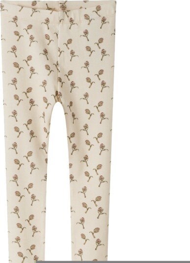 Lil" Atelier Leggings NmfGayo Slim Turteldue/Artisjokk Lil Atelier 4 år (104) Leggings Beige