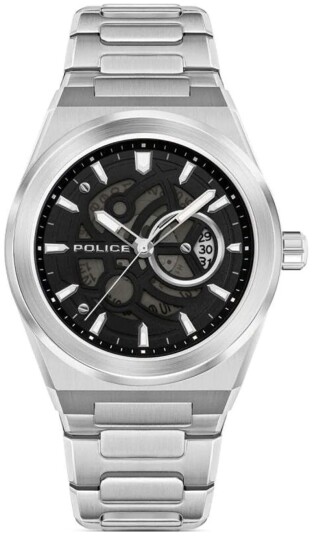 Police Herreklokke PEWJH2228007 Ofset Sort/Stål Ø45 mm