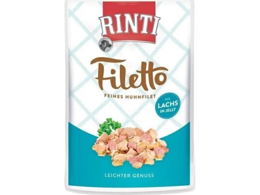 Rinti Rinti Filetto Våtfôr Til Hunder Kyllinglaks 100G