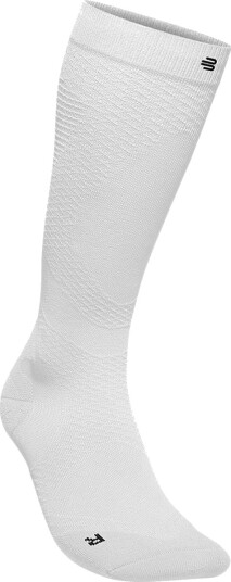 Bauerfeind Run Ultralight Kompresjons Løpesokker Hvit 38   40 L