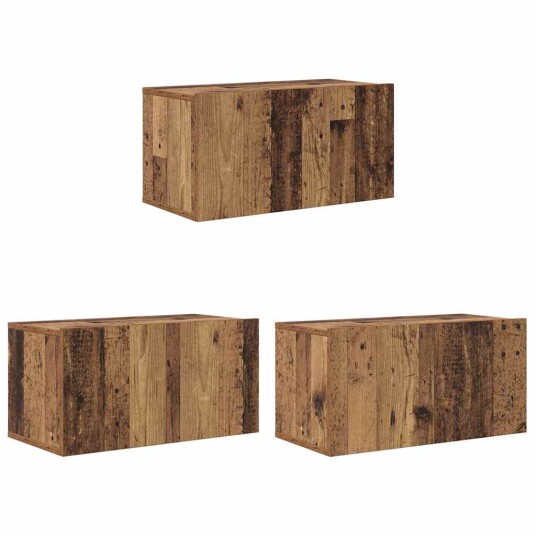 TV benksett 8 pcs Gammelt tre 60 x 30 x 35 cm Konstruert tre