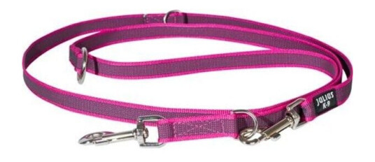 Julius-K9 Double Leash Rosa 20 Mm 2.2 M 50 kg Dog
