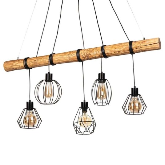 Envostar - Various 5 Pendel Pine Wood