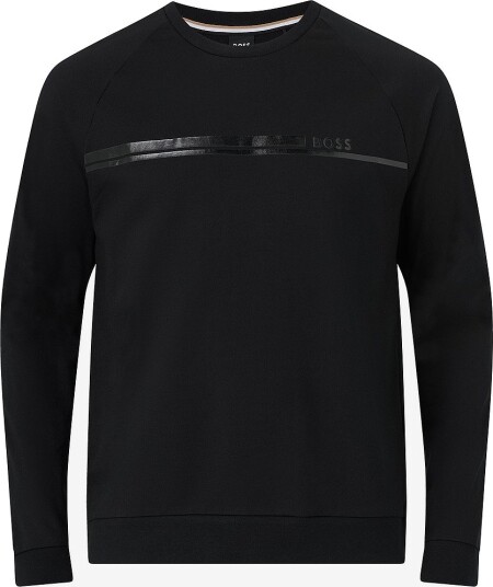 BOSS Collegegenser Authentic Sweatshirt Svart