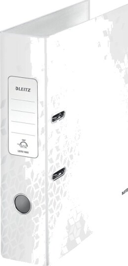 Leitz Wow 180°   Hevarmbuefil   Bokryggbredde: 80 Mm   For A4 210 X 297 Mm   Kapasitet: 600 Ark   Perlehvit