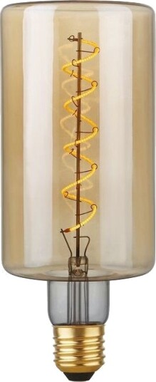 Spl E27 4W dimbar LED pære   Filament Flex Bottle 240lm 2200K Gullglass   Dimbar : Dimbar Kulør : Ekstra varm