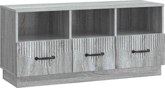 TV skap med skuff Grå sonoma 102 x 34,5 x 47 cm Konstruert tre