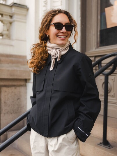 Twentyfour Mode Trench Jakke Sort 50