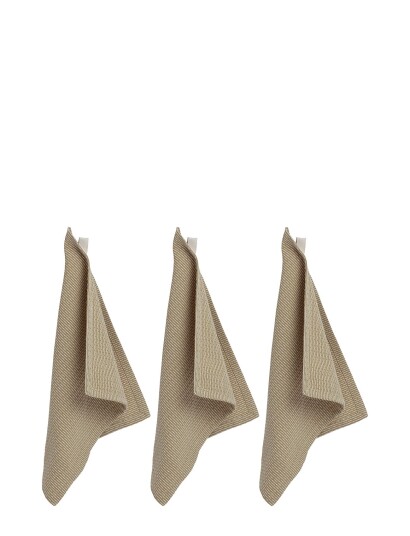 The Organic Company Kitchen Cloths (3 Pack) - Beige - 30X 35CM