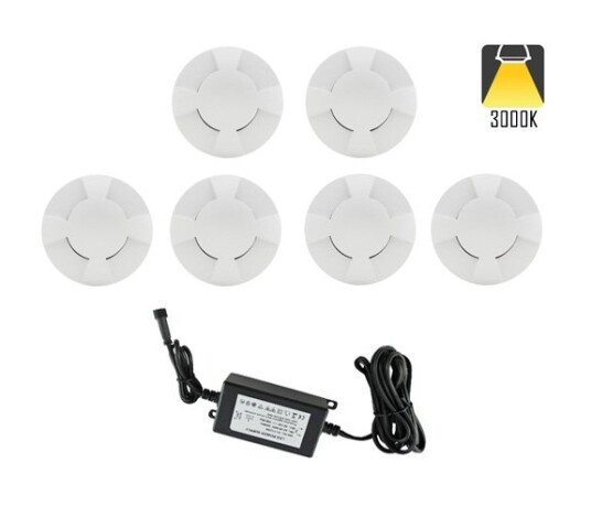 NP Terrassebelysning A2 30 X 1 5W Varmhvit IP67 Hvit Dimbar