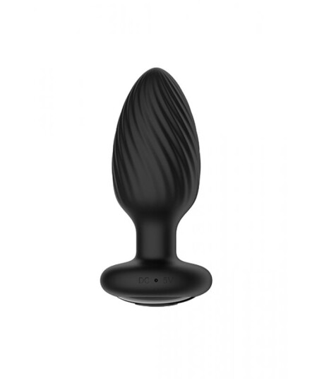 Nexus Tornado Roterende og Vibrerende Butt Plug - Svart - M Nexus Tornado Roterende og Vibrerende Butt Plug - Svart - M