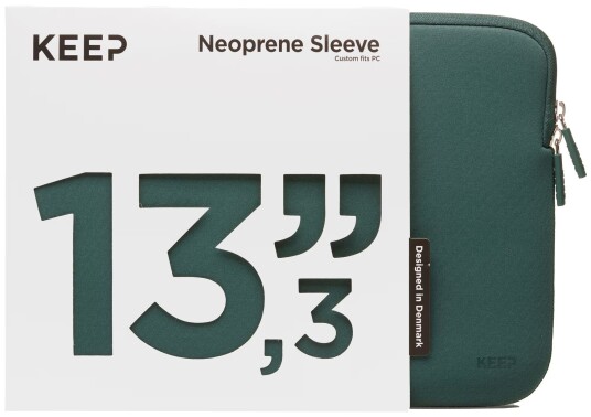 KEEP 13,3" Neoprenetui til bærbar PC (Power Green)