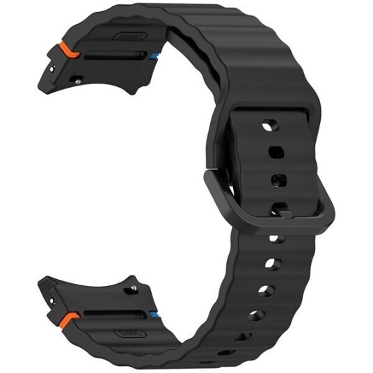 Silikonarmbånd for Samsung Watch 7 Svart